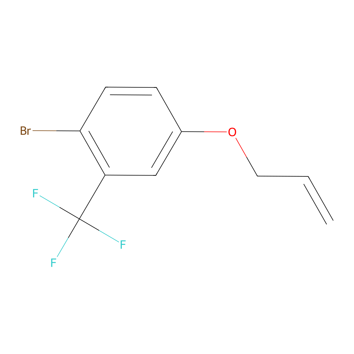 4-(Allyloxy)-1-bromo-2-(trifluoromethyl)benzene molecular structure, CAS 1208-41-9