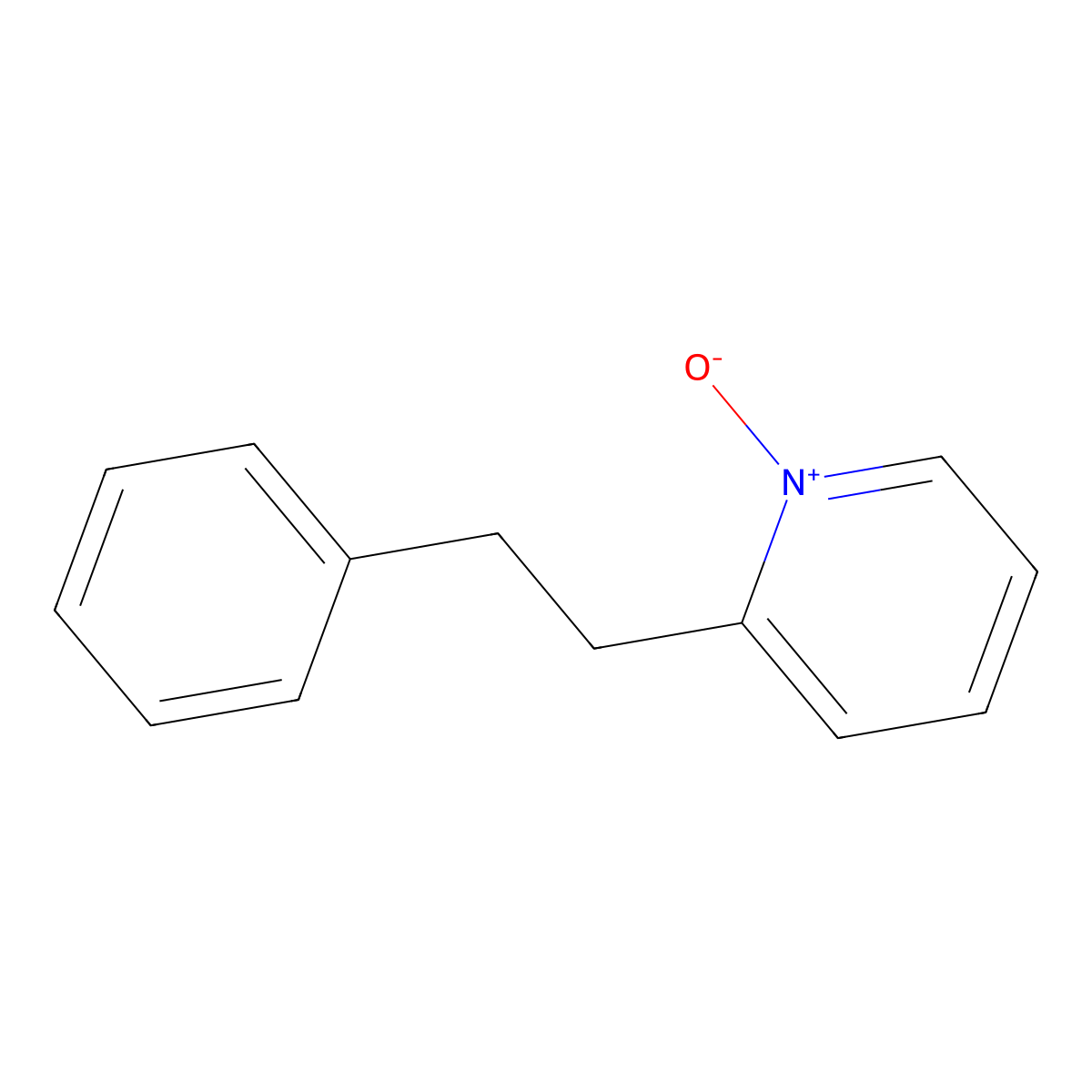 2-(2-Phenylethyl)pyridin-1-ium-1-olate molecular structure, CAS 1208-56-6