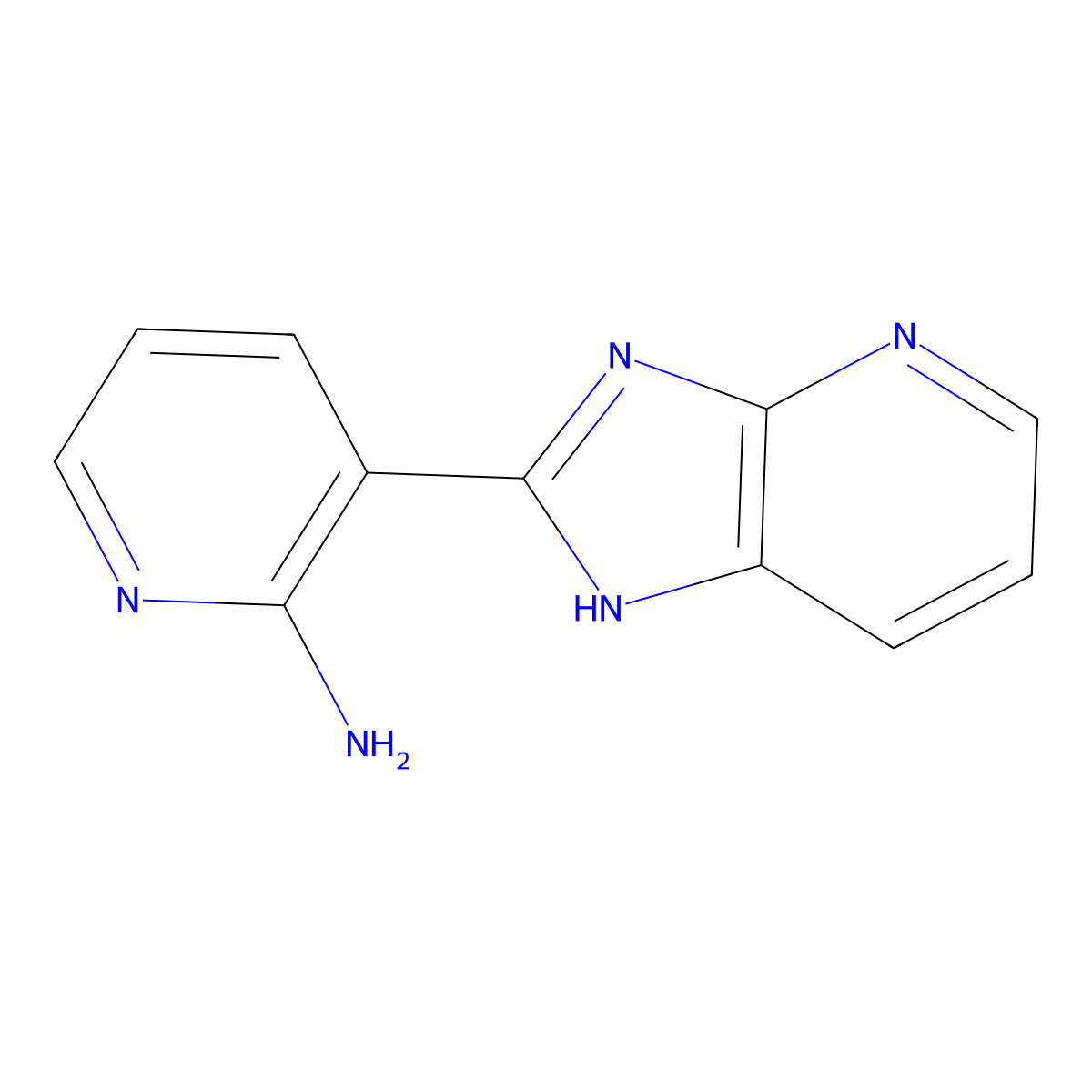 3-(3H-Imidazo[4,5-b]pyridin-2-yl)pyridin-2-amine molecular structure, CAS 120800-16-0