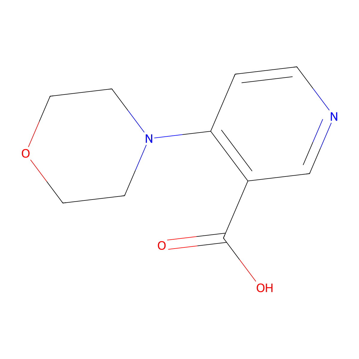 4-Morpholinonicotinic acid molecular structure, CAS 120800-51-3