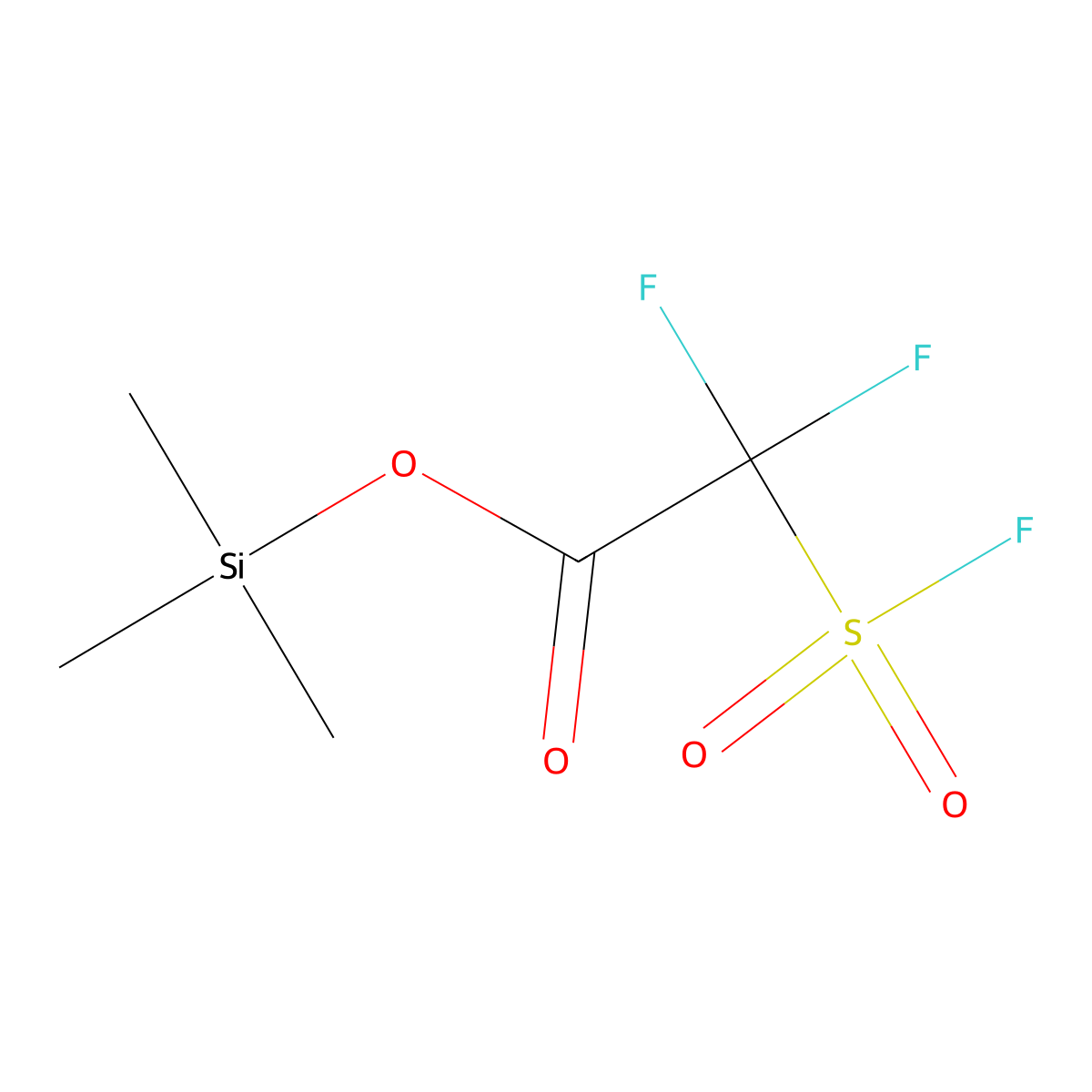 Trimethylsilyl 2,2-difluoro-2-(fluorosulfonyl)acetate molecular structure, CAS 120801-75-4
