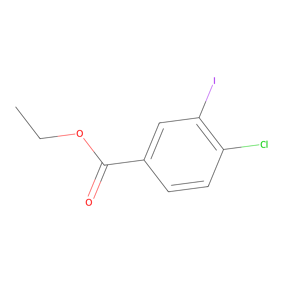 Ethyl 4-Chloro-3-iodobenzoate molecular structure, CAS 1208074-81-0