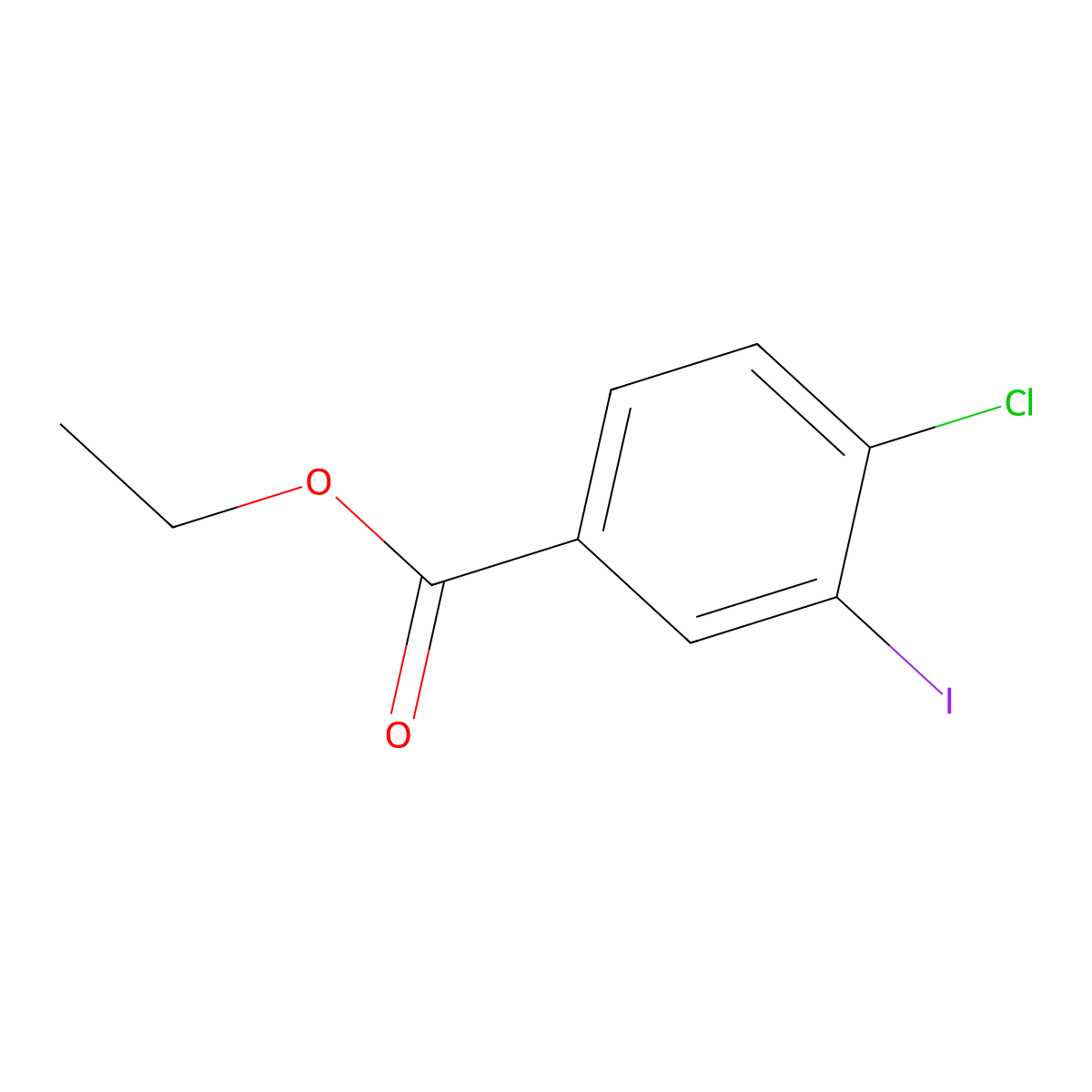 Ethyl 4-Chloro-3-iodobenzoate molecular structure, CAS 1208074-81-0