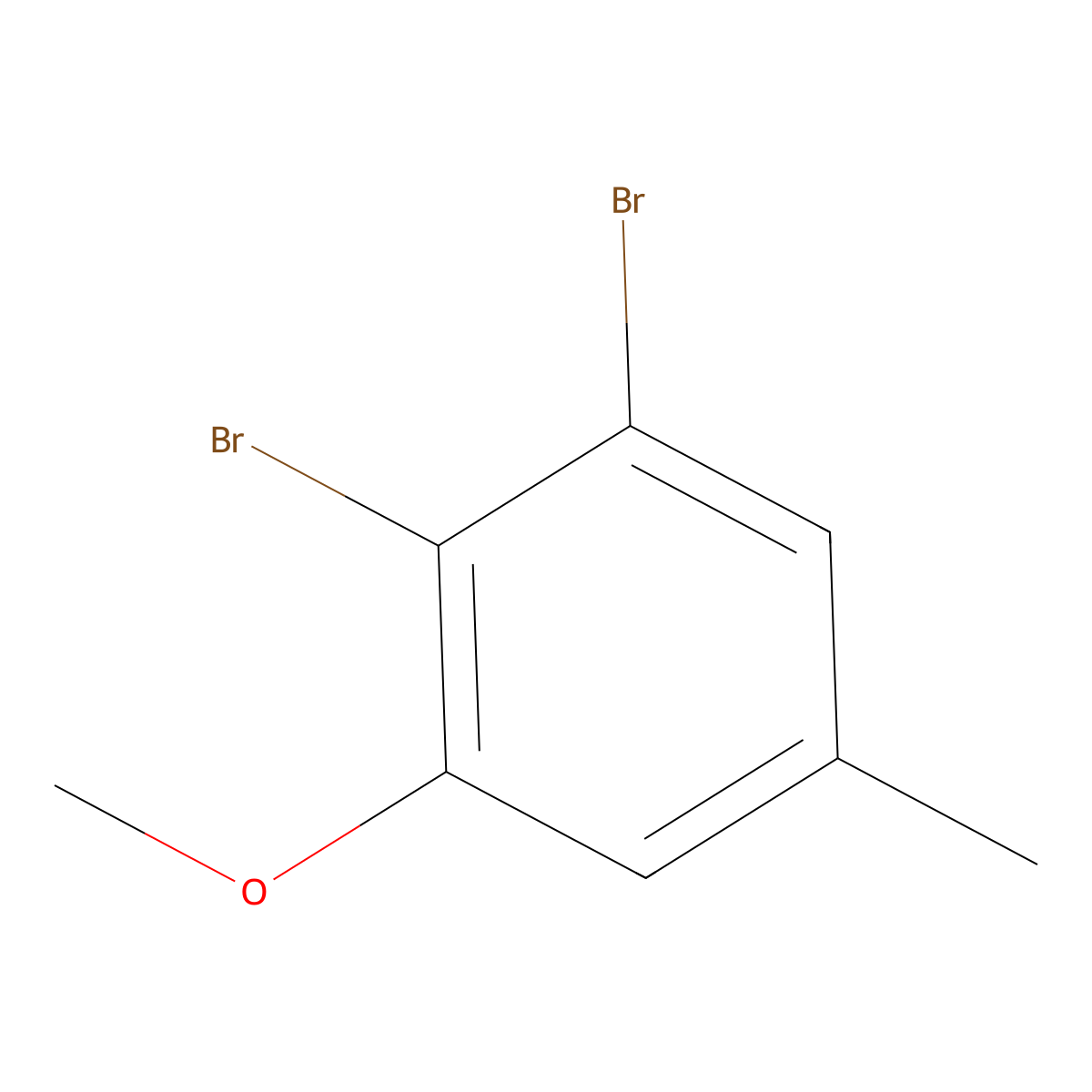 2,3-Dibromo-5-methylanisole molecular structure, CAS 1208074-85-4