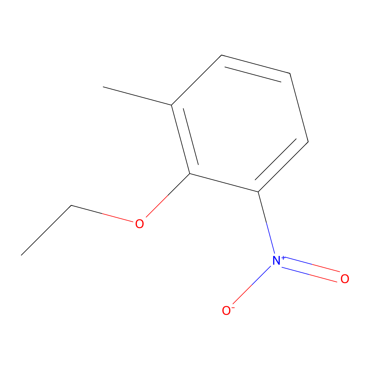 2-Ethoxy-1-methyl-3-nitrobenzene molecular structure, CAS 1208074-91-2