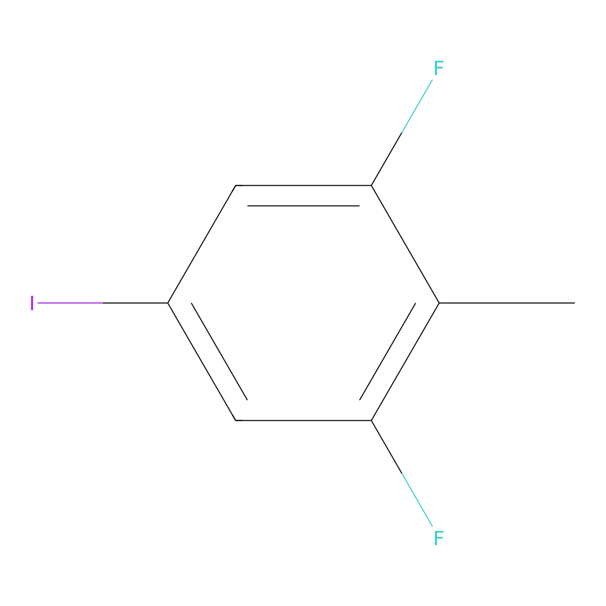 1,3-Difluoro-5-iodo-2-methylbenzene molecular structure, CAS 1208074-97-8