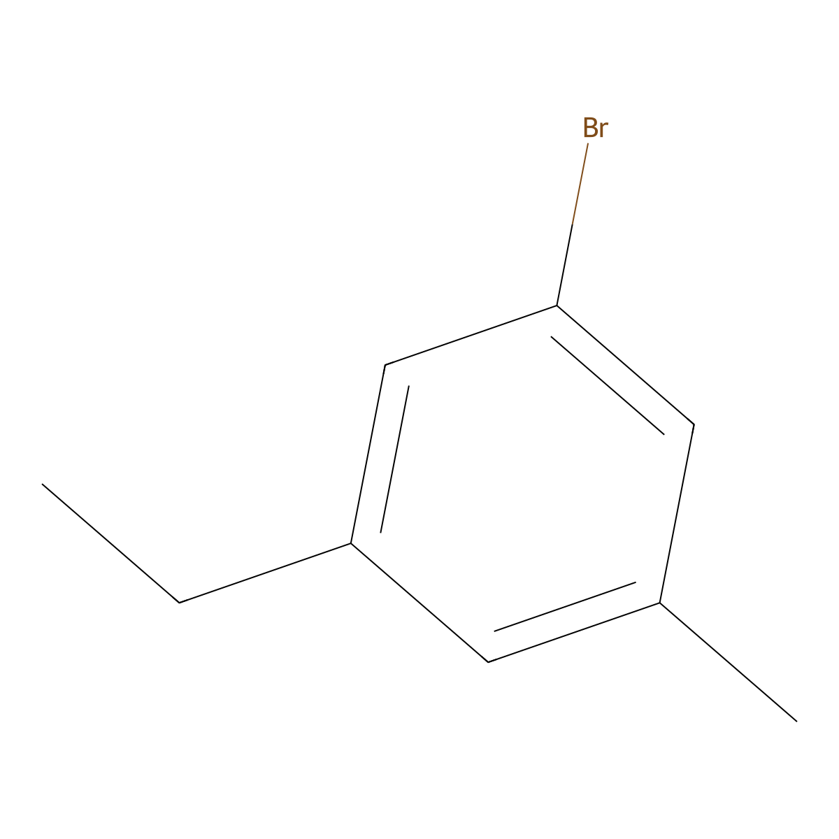 1-Bromo-3-ethyl-5-methylbenzene molecular structure, CAS 1208075-19-7