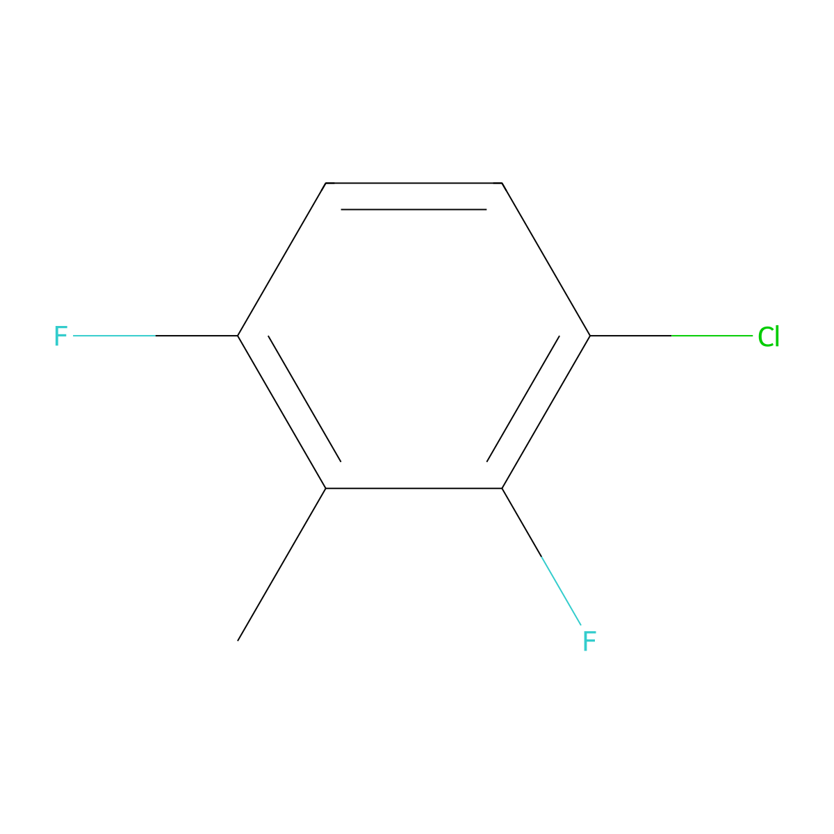 3-Chloro-2,6-difluorotoluene molecular structure, CAS 1208075-98-2