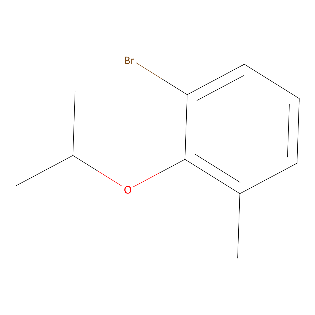 3-Bromo-2-isopropoxytoluene molecular structure, CAS 1208076-00-9