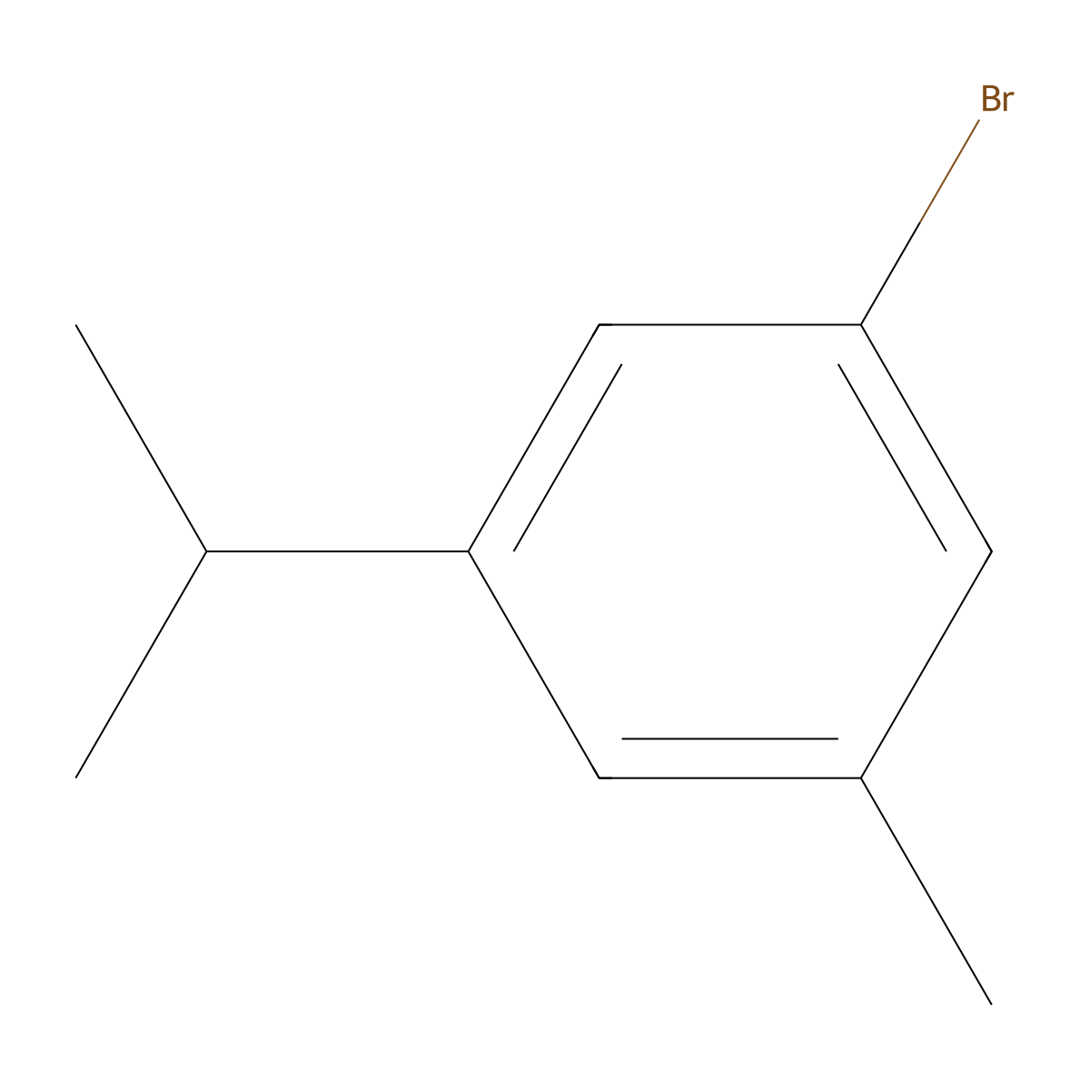 3-Bromo-5-isopropyltoluene molecular structure, CAS 1208076-49-6