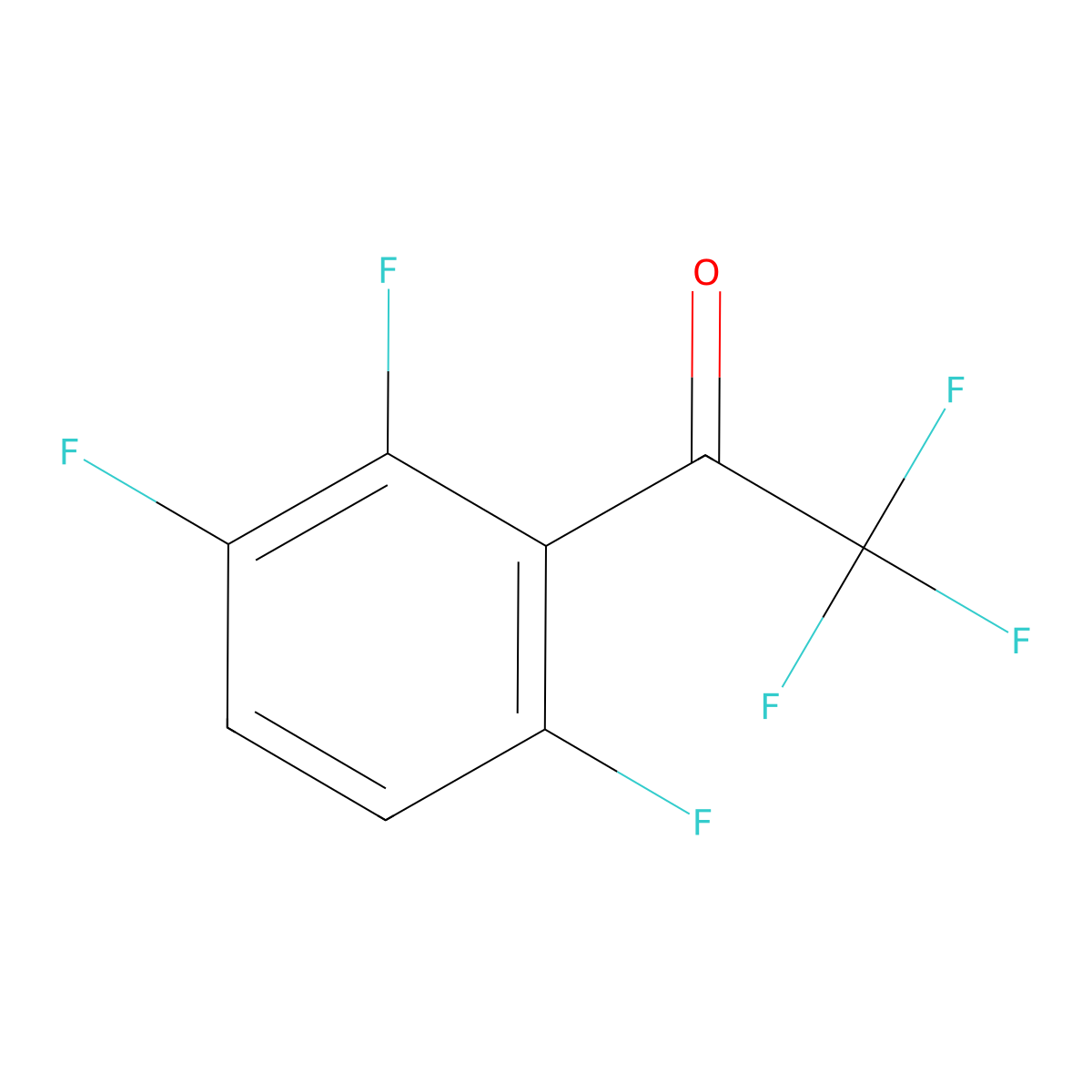 2,2,2-Trifluoro-1-(2,3,6-trifluoro-phenyl)-ethanone molecular structure, CAS 1208076-52-1