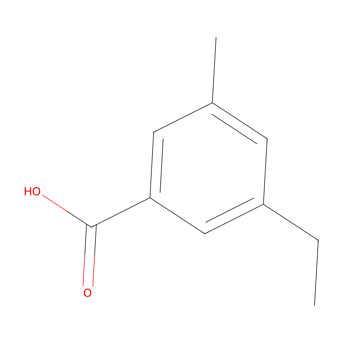 5-Ethyl-3-methylbenzoic acid molecular structure, CAS 1208076-91-8