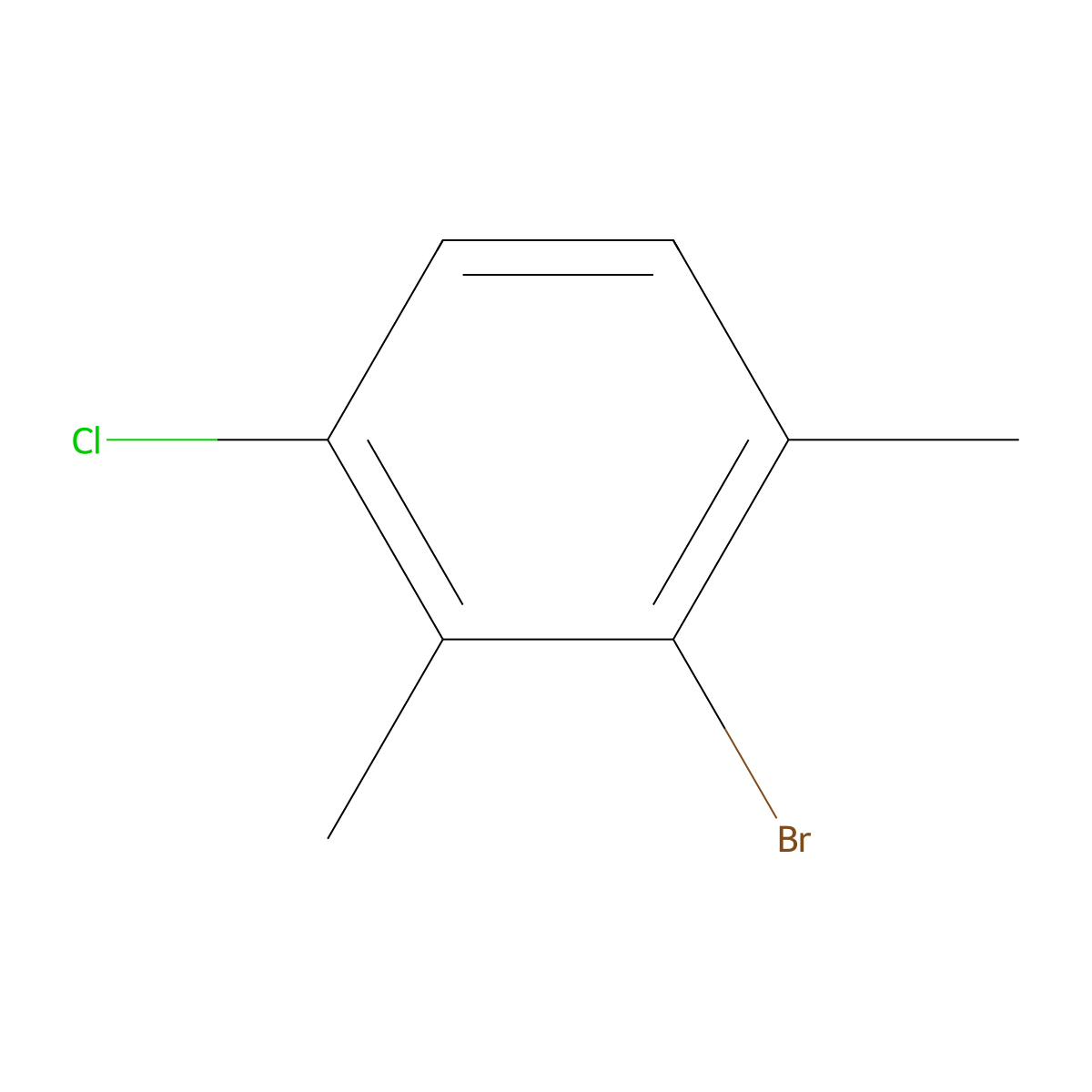 2-Bromo-4-chloro-m-xylene molecular structure, CAS 1208077-17-1