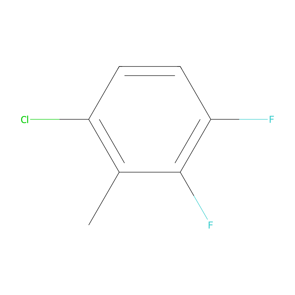 6-Chloro-2,3-difluorotoluene molecular structure, CAS 1208077-23-9