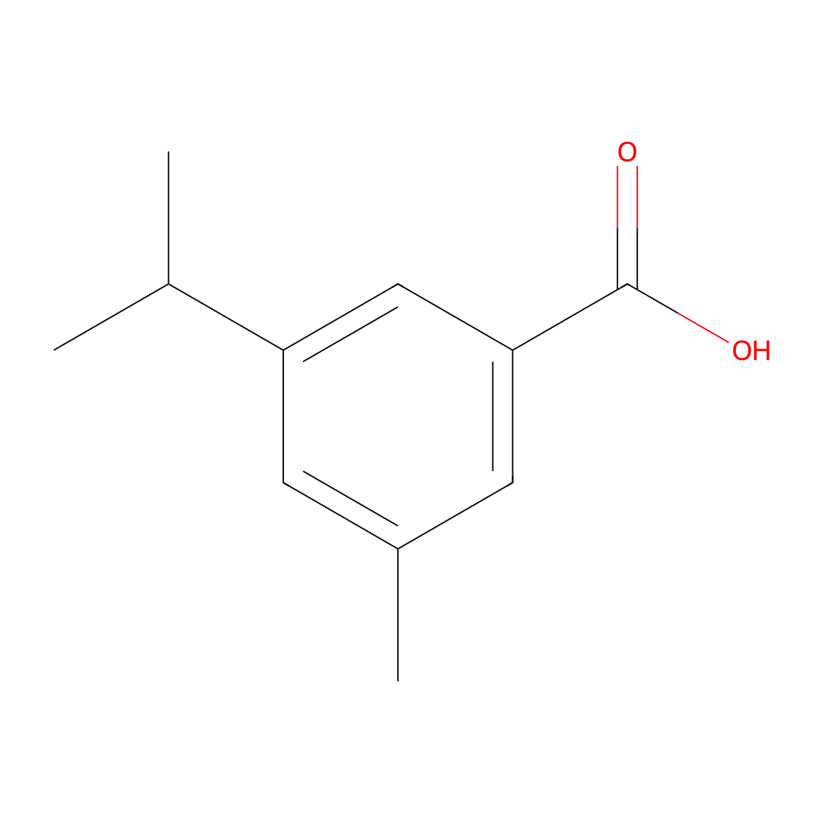 3-Isopropyl-5-methylbenzoic acid molecular structure, CAS 1208077-40-0