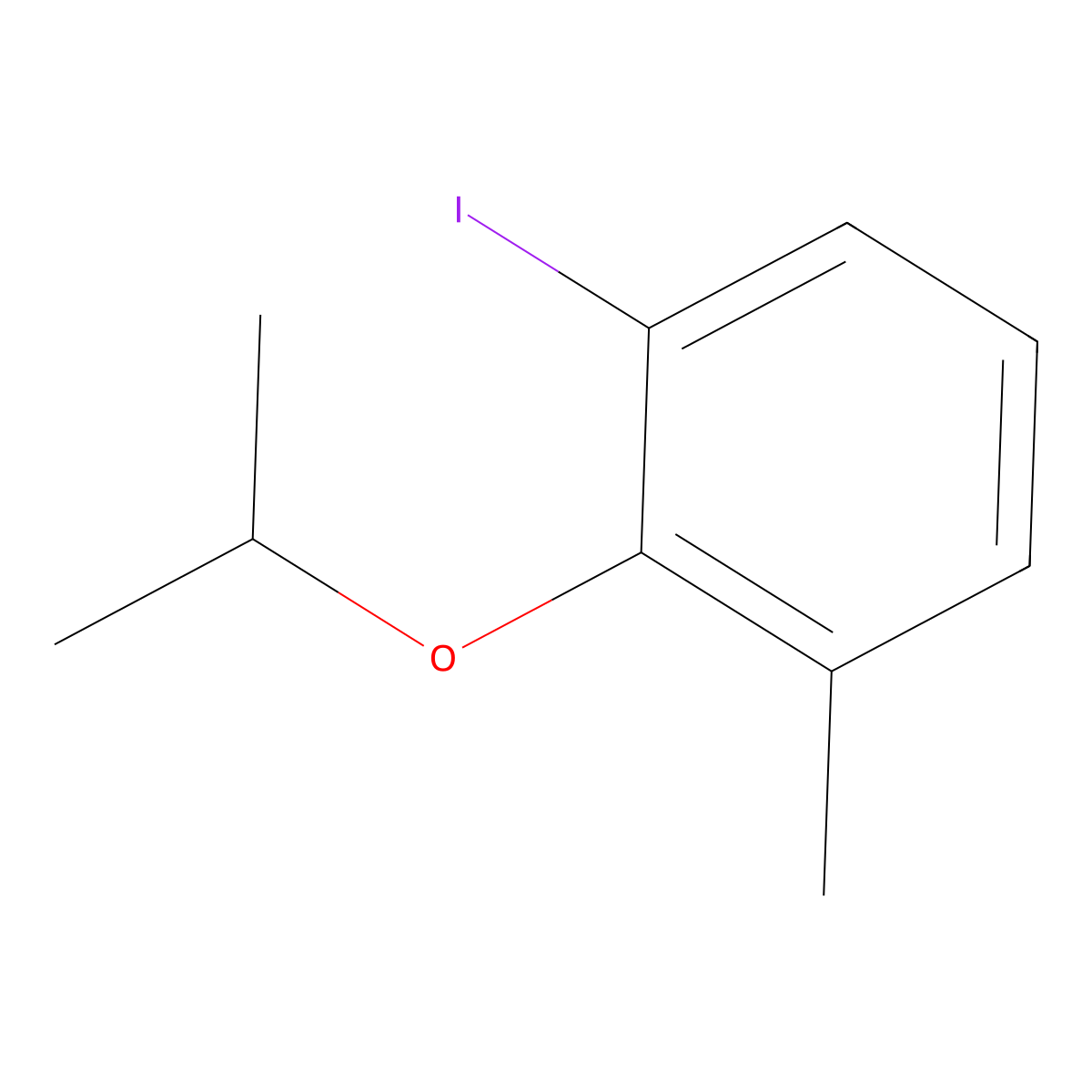 3-Iodo-2-isopropoxytoluene molecular structure, CAS 1208077-85-3
