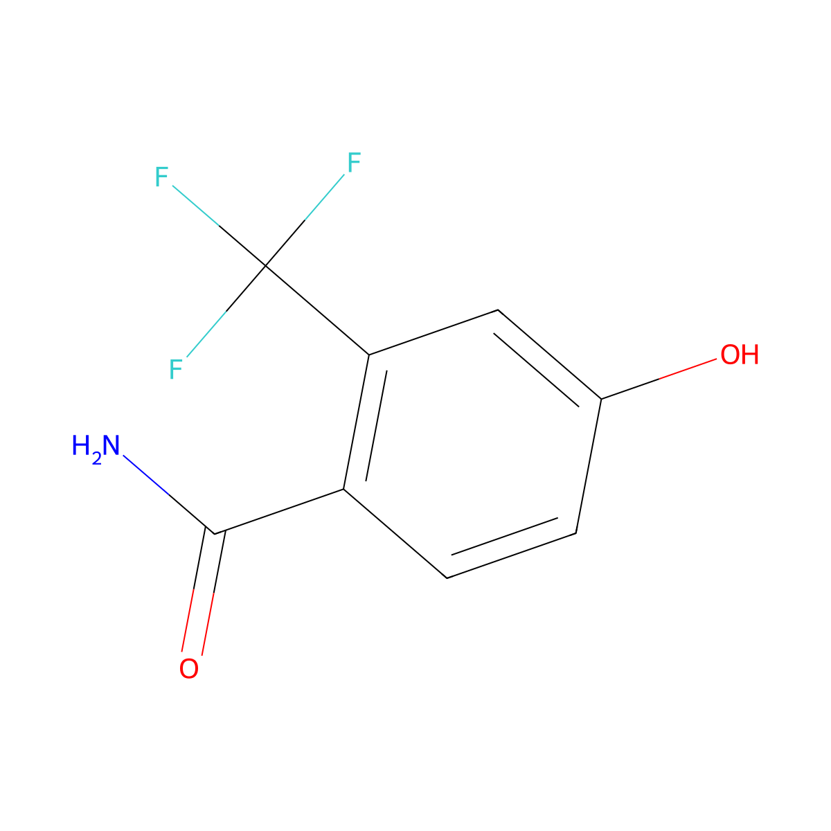 4-Hydroxy-2-(trifluoromethyl)benzamide molecular structure, CAS 1208077-88-6