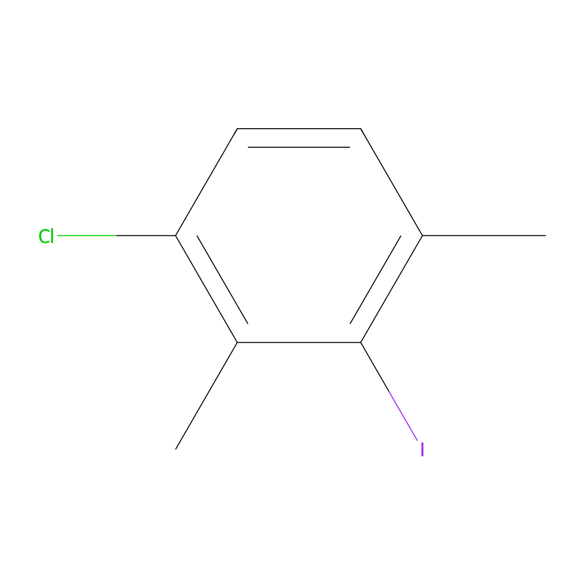 4-Chloro-2-iodo-m-xylene molecular structure, CAS 1208078-09-4