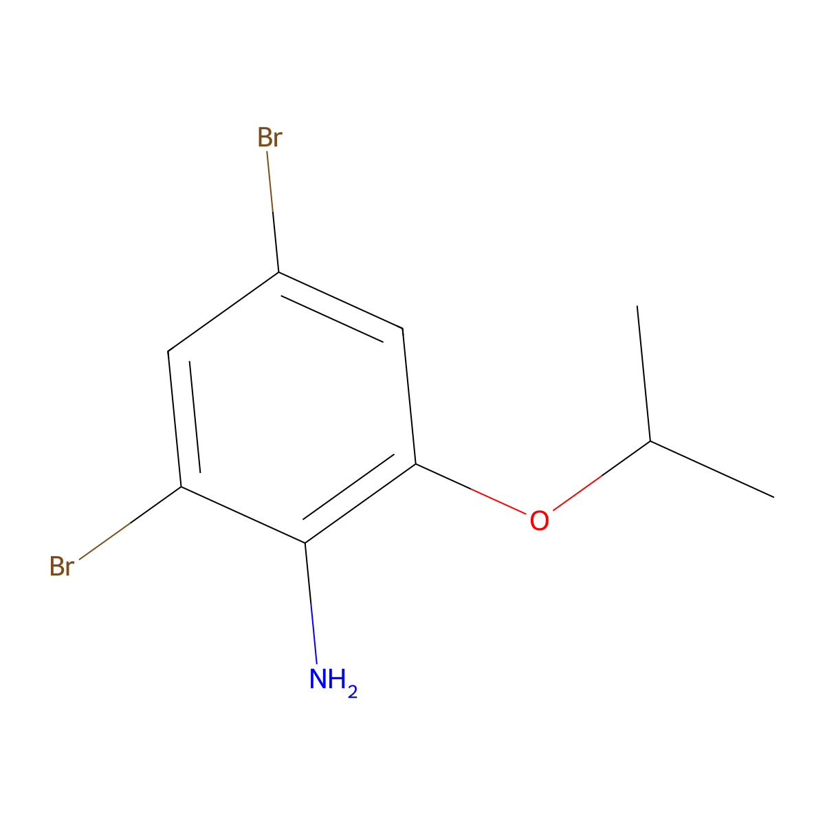 2,4-Dibromo-6-isopropoxyaniline molecular structure, CAS 1208078-17-4