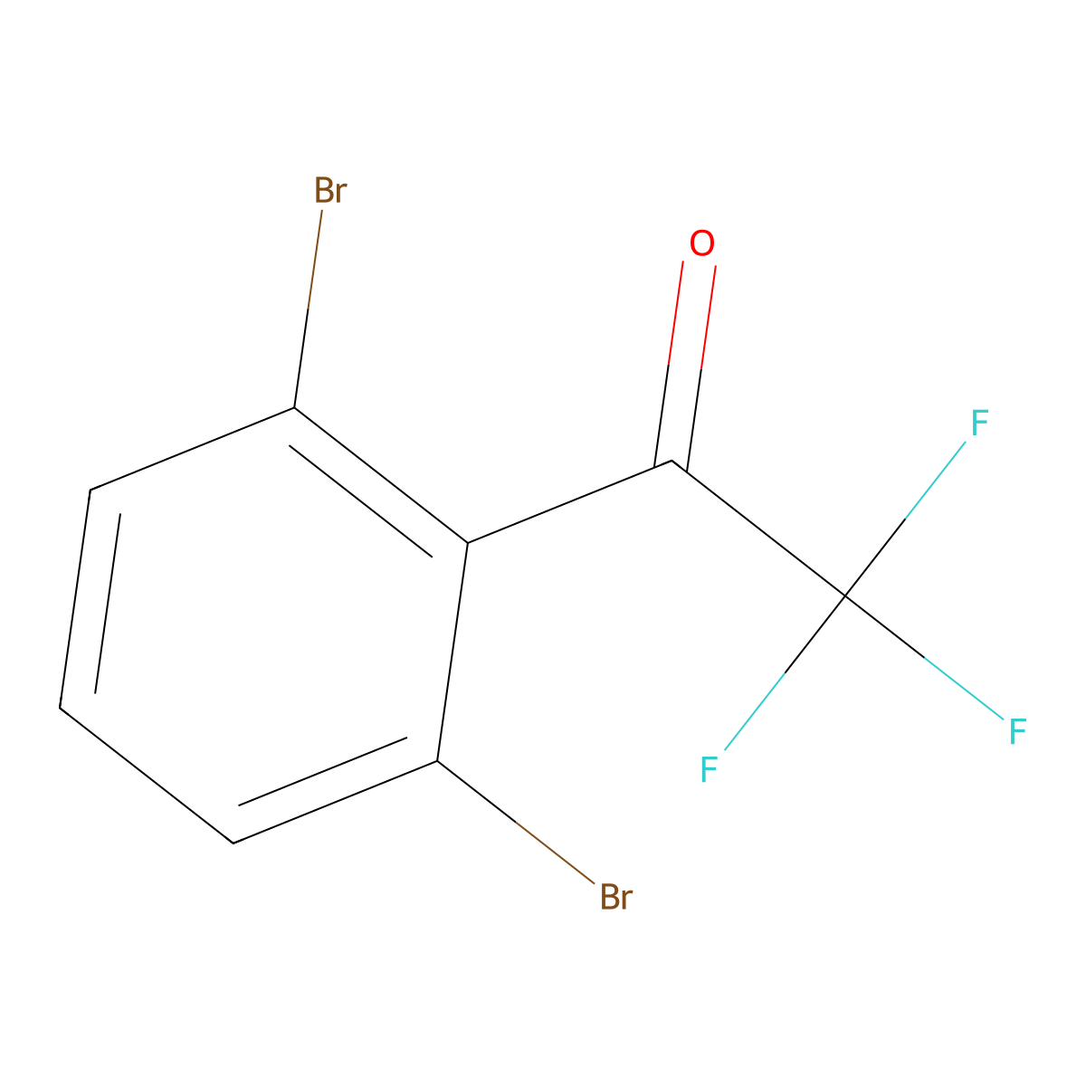 2',6'-Dibromo-2,2,2-trifluoroacetophenone molecular structure, CAS 1208078-23-2