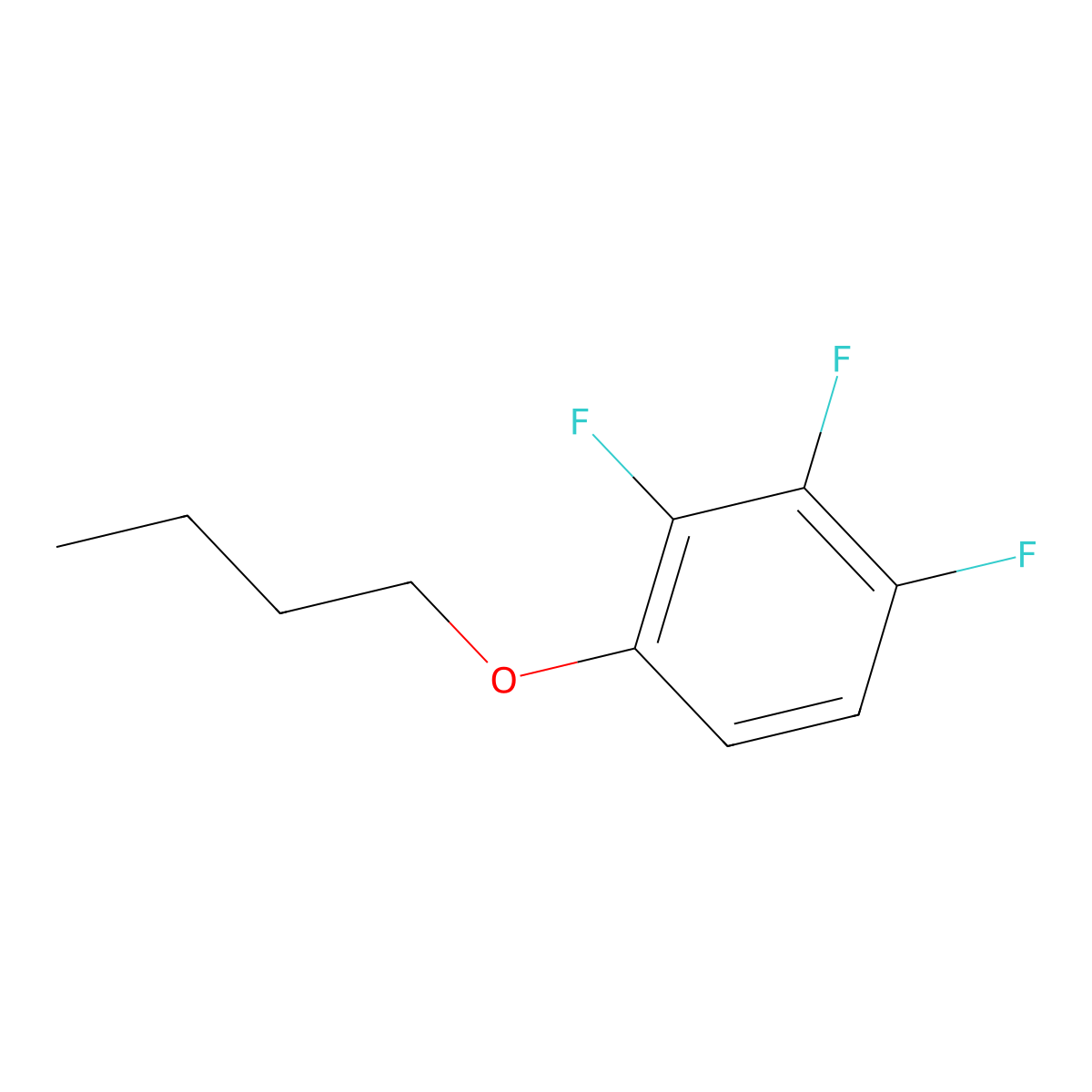 1-Butoxy-2,3,4-trifluorobenzene molecular structure, CAS 1208078-33-4