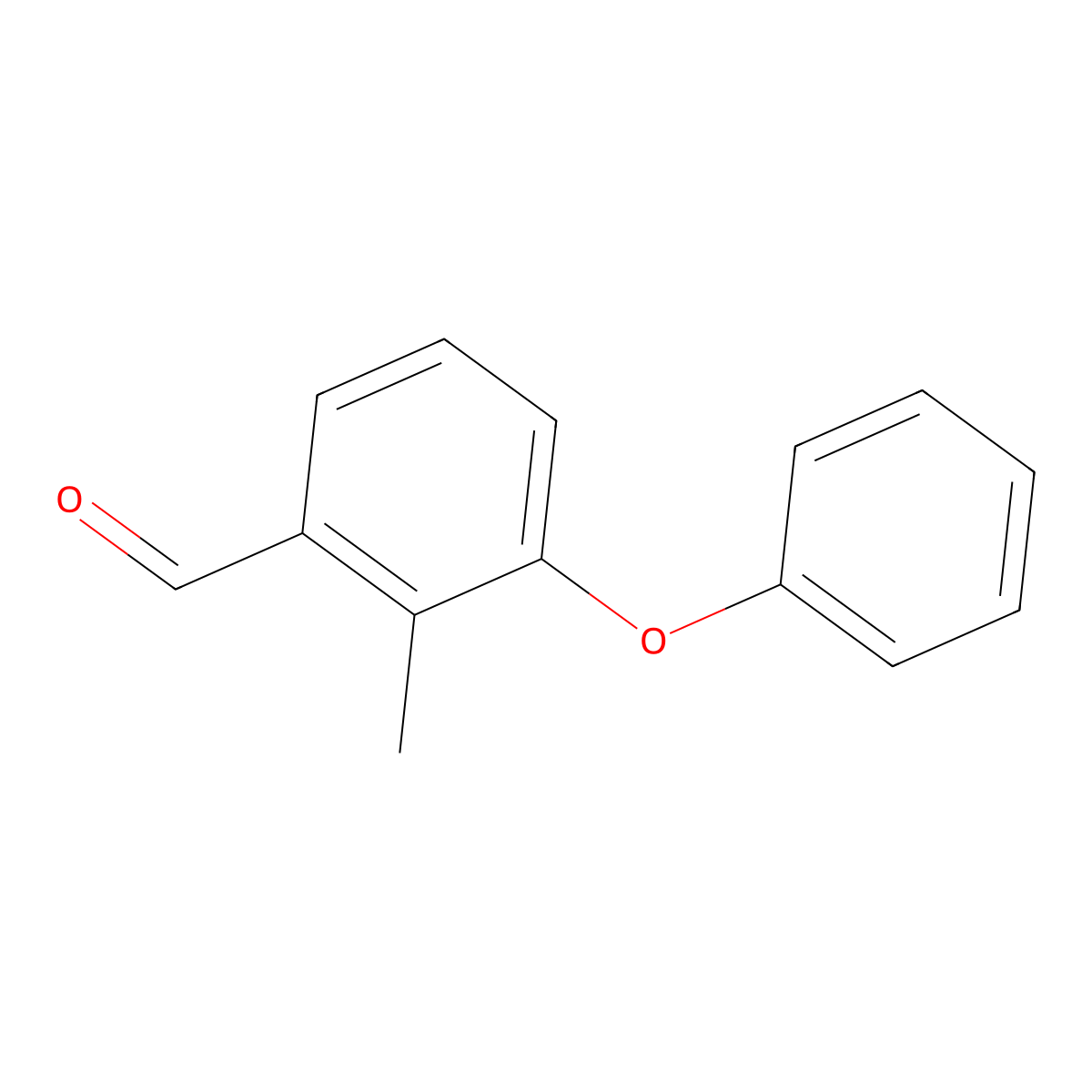 2-Methyl-3-phenoxybenzaldehyde molecular structure, CAS 1208078-43-6