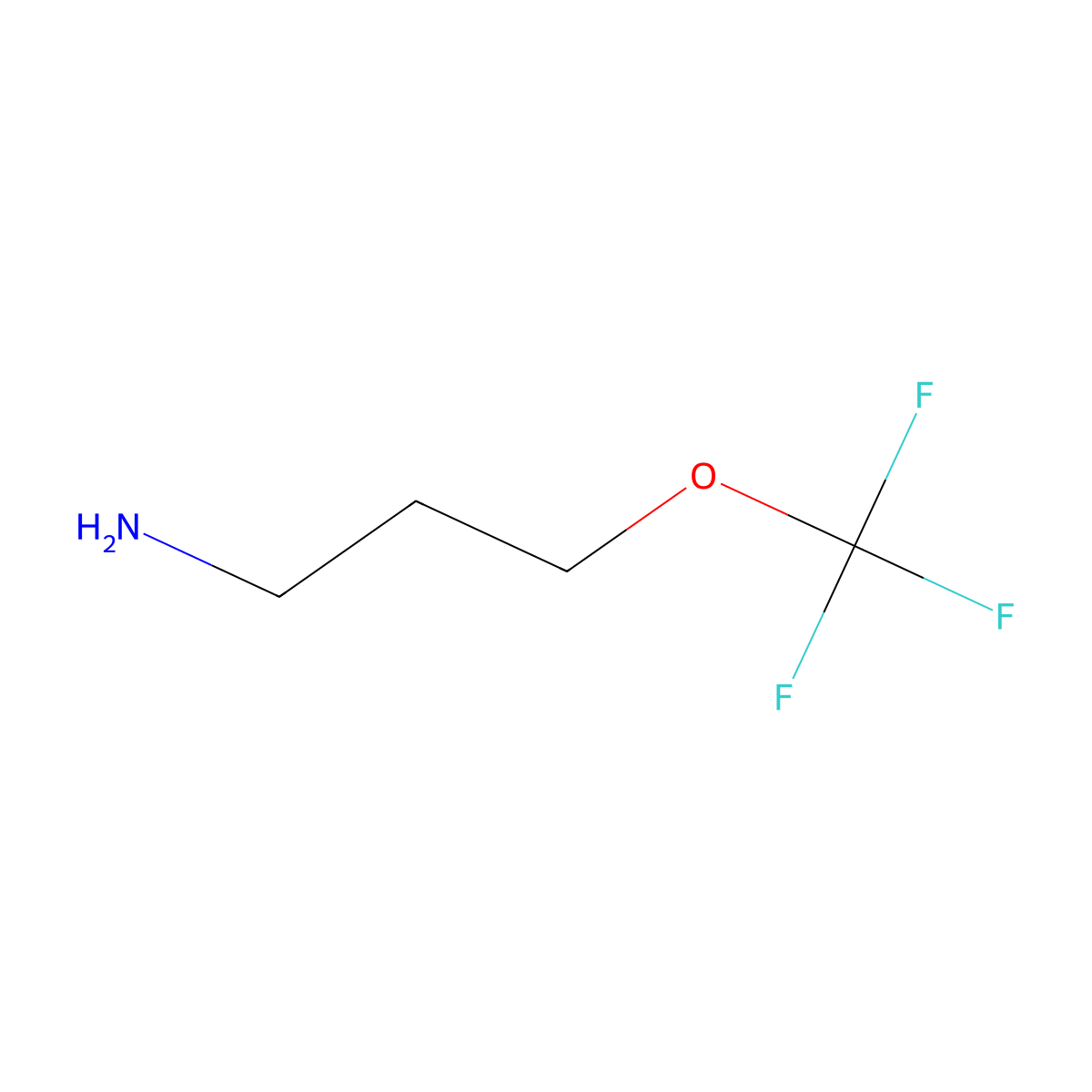 3-(Trifluoromethoxy)propan-1-amine molecular structure, CAS 1208079-72-4