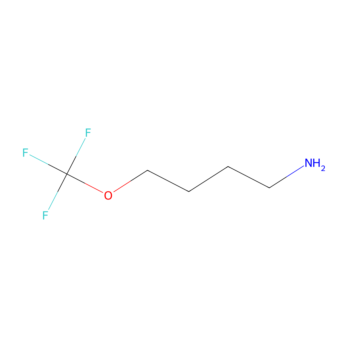 4-(Trifluoromethoxy)butan-1-amine molecular structure, CAS 1208080-43-6