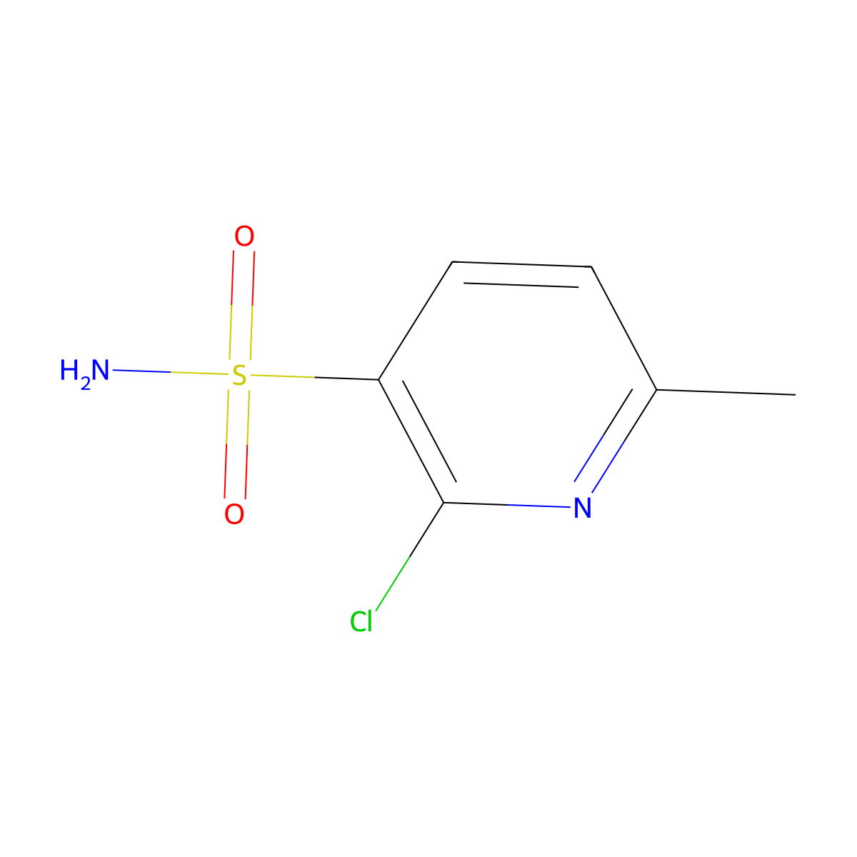 2-Chloro-6-methylpyridine-3-sulfonamide molecular structure, CAS 1208081-21-3