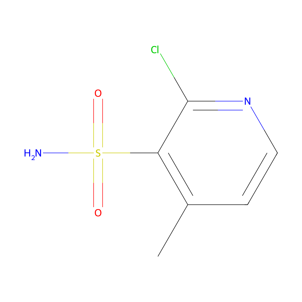 2-Chloro-4-methylpyridine-3-sulfonamide molecular structure, CAS 1208081-58-6