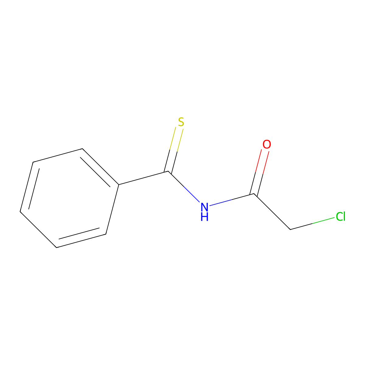 2-Chloro-N-thiobenzoyl-acetamide molecular structure, CAS 1208081-70-2