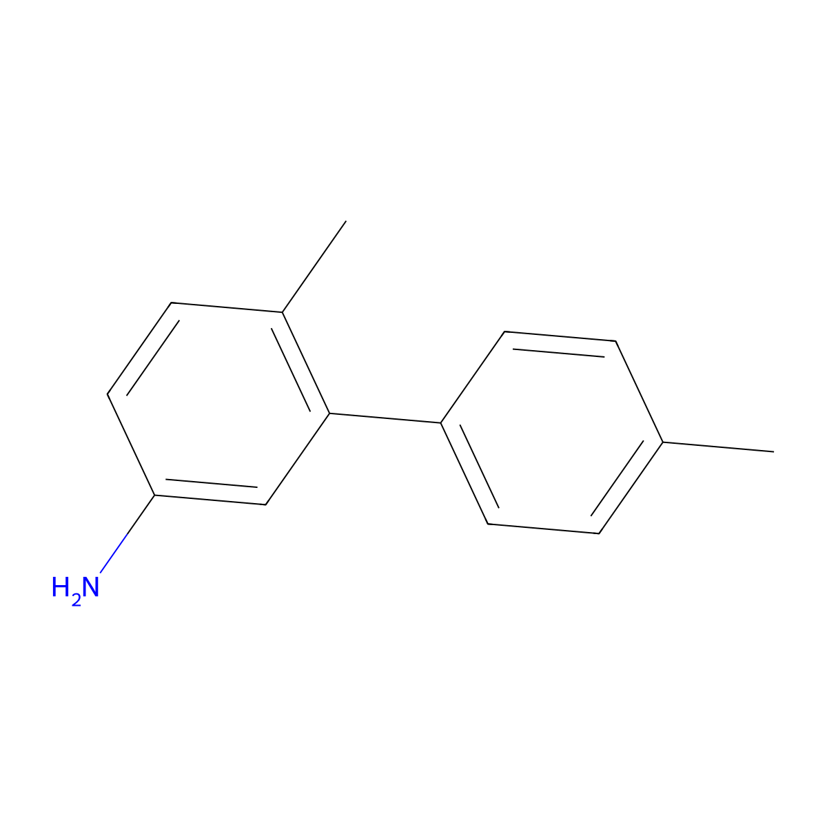 4',6-Dimethyl-[1,1'-biphenyl]-3-amine molecular structure, CAS 1208082-13-6