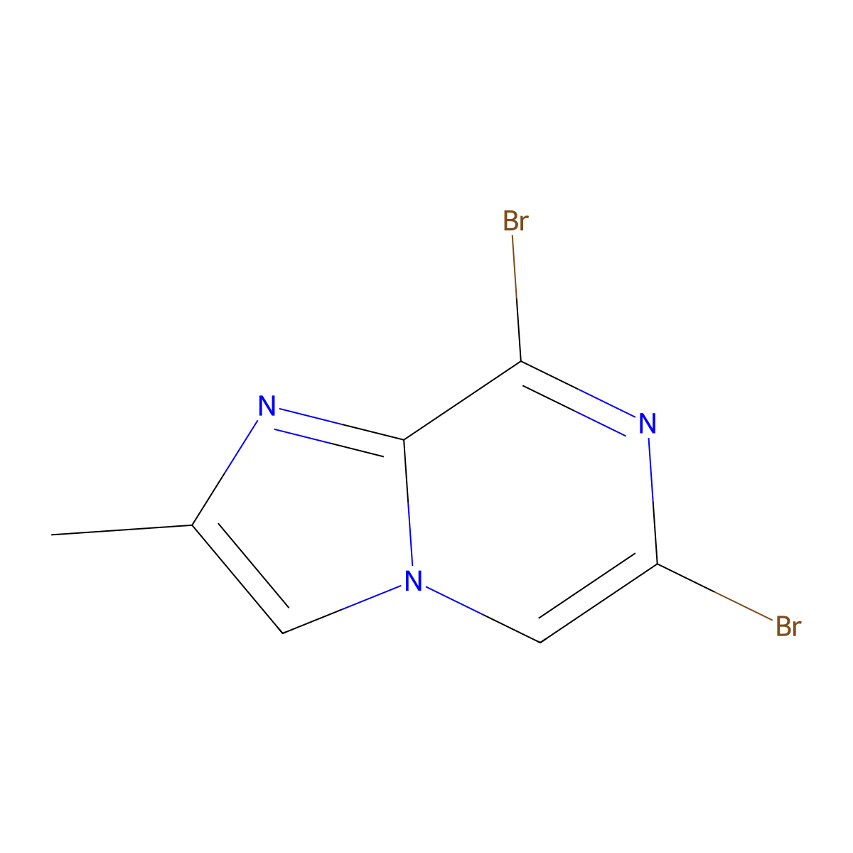 6,8-Dibromo-2-methylimidazo[1,2-a]pyrazine molecular structure, CAS 1208082-91-0