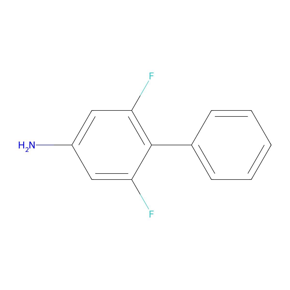 2,6-Difluoro-[1,1'-biphenyl]-4-amine molecular structure, CAS 1208083-67-3