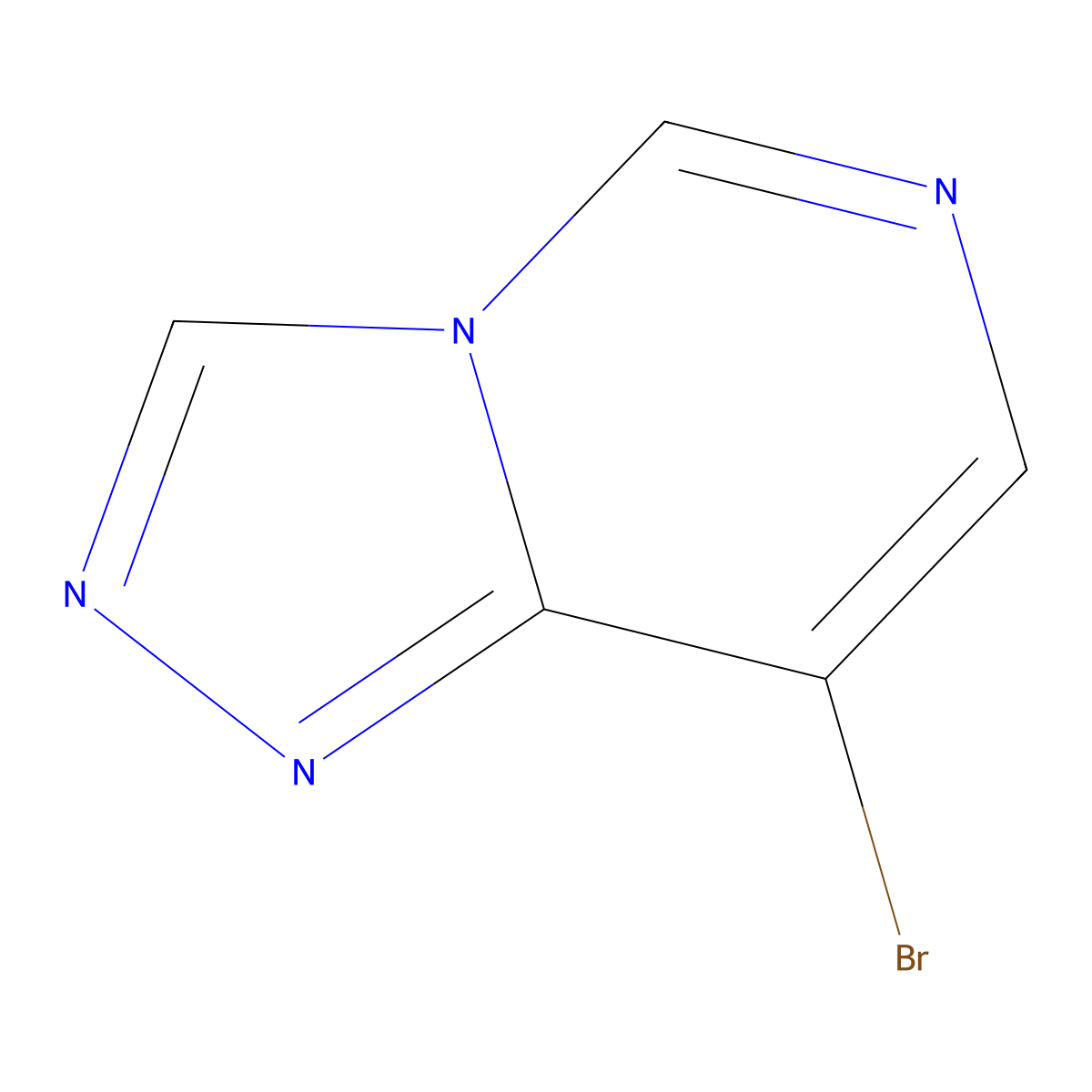 8-Bromo-(1,2,4)triazolo(4,3-c)pyrimidine molecular structure, CAS 1208084-77-8
