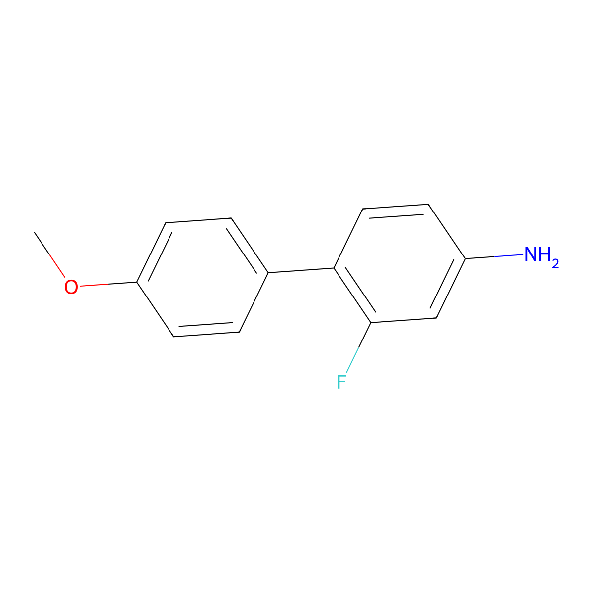 2-Fluoro-4'-methoxy-[1,1'-biphenyl]-4-amine molecular structure, CAS 1208085-51-1