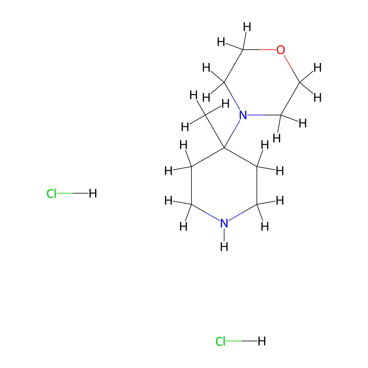 4-(4-Methylpiperidin-4-yl)morpholine dihydrochloride molecular structure, CAS 1208090-98-5