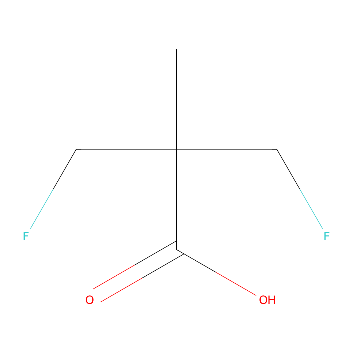 3-Fluoro-2-(fluoromethyl)-2-methylpropanoic acid molecular structure, CAS 1208092-05-0