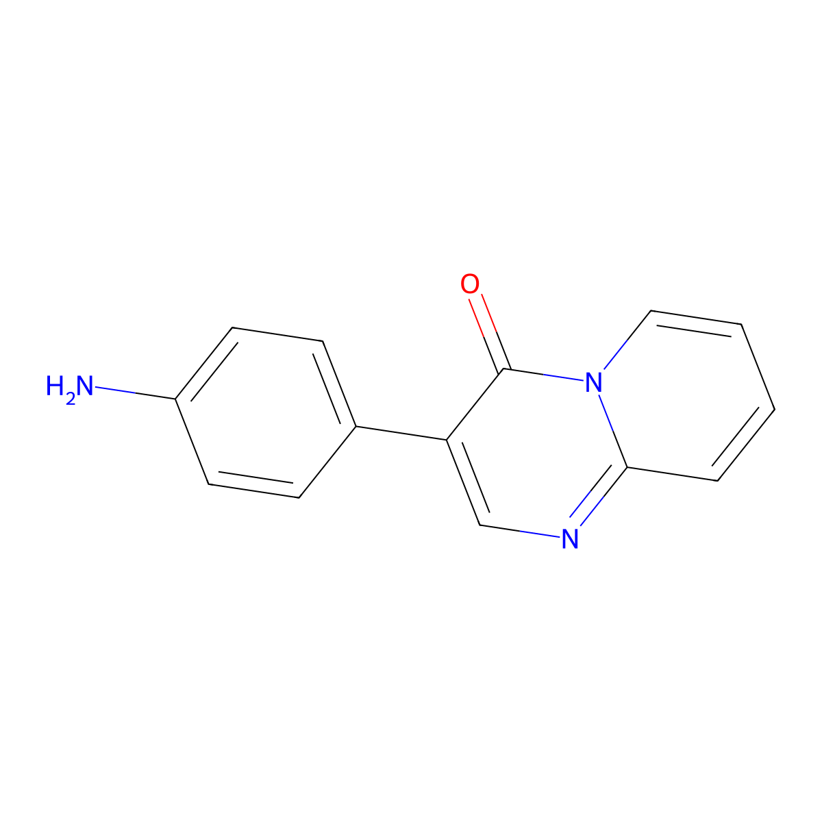 3-(4-Aminophenyl)-4H-pyrido[1,2-A]pyrimidin-4-one molecular structure, CAS 1208106-81-3