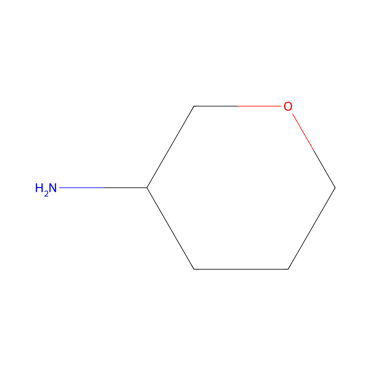 Oxan-3-amine molecular structure, CAS 120811-32-7