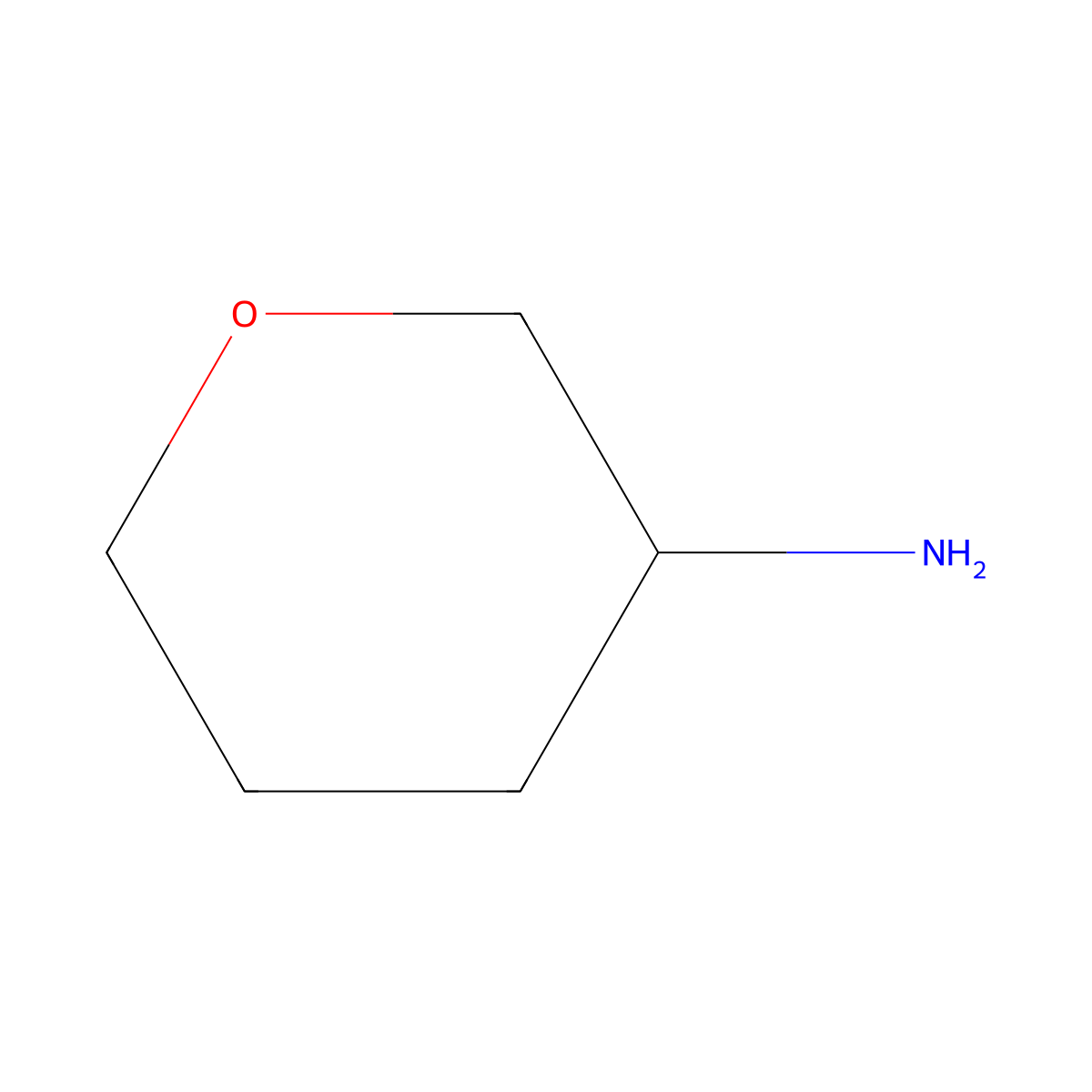 Oxan-3-amine molecular structure, CAS 120811-32-7