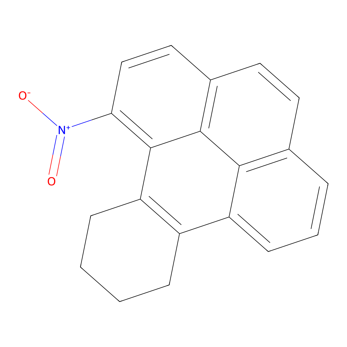 1-Nitro-9,10,11,12-tetrahydrobenzo(e)pyrene molecular structure, CAS 120812-46-6
