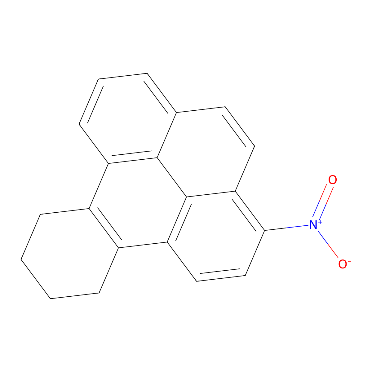 3-Nitro-9,10,11,12-tetrahydrobenzo(e)pyrene molecular structure, CAS 120812-47-7
