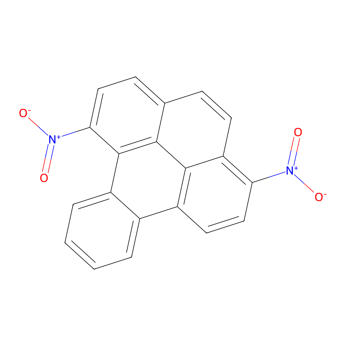 1,6-Dinitro-benzo(e)pyrene molecular structure, CAS 120812-48-8