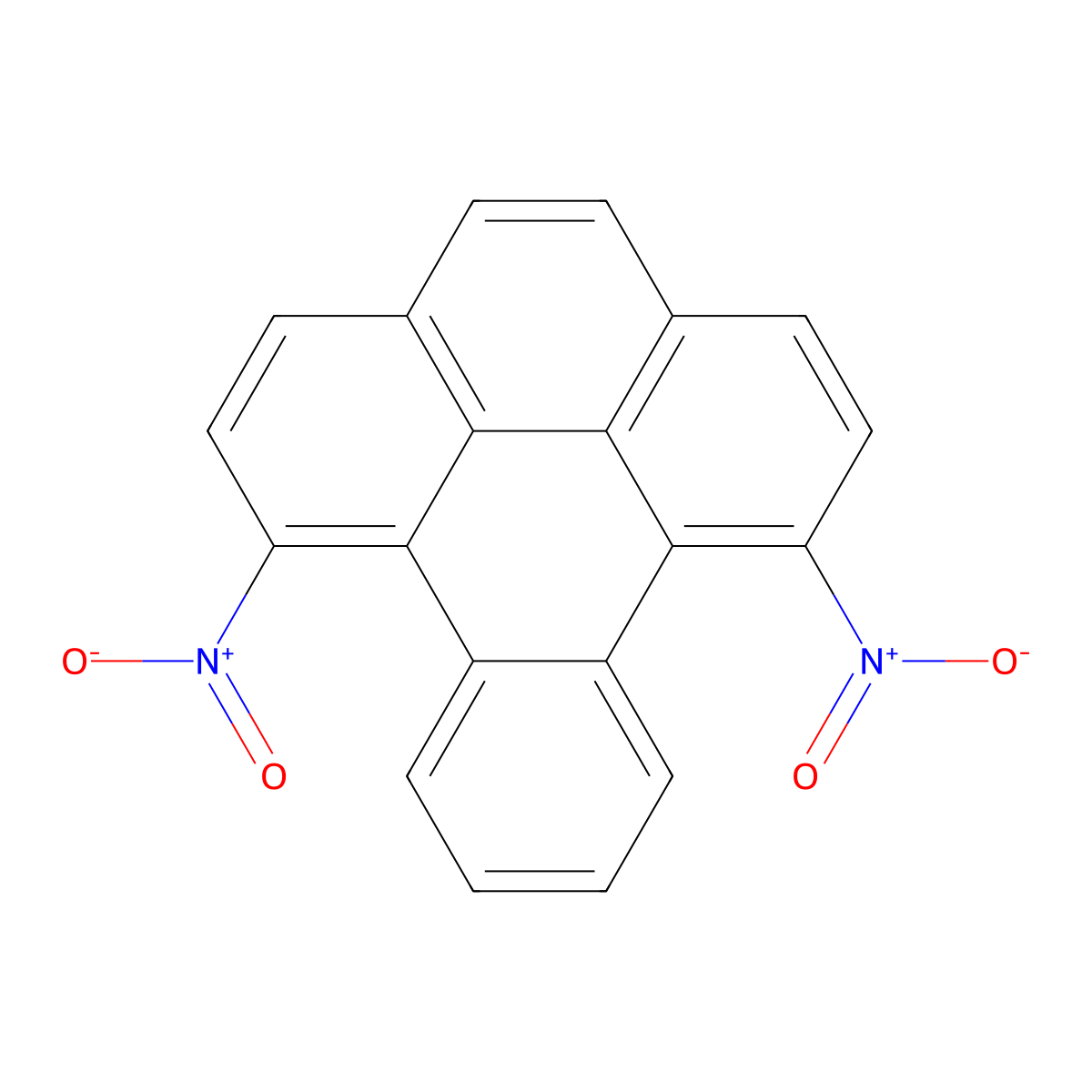 1,8-Dinitrobenzo(e)pyrene molecular structure, CAS 120812-49-9