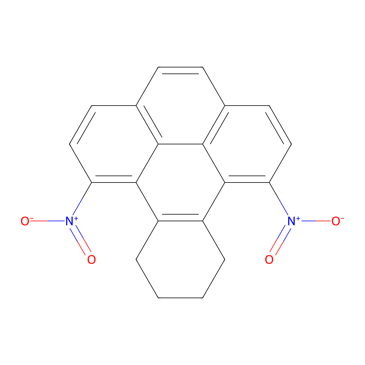 1,8-Dinitro-9,10,11,12-tetrahydrobenzo(e)pyrene molecular structure, CAS 120812-52-4