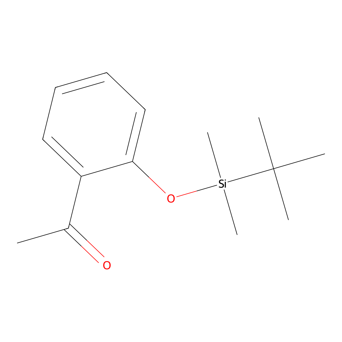 2-Acetyl-T-butyl-dimethylsilyl-phenol molecular structure, CAS 120820-40-8