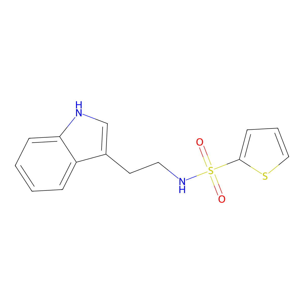 N-[2-(1H-indol-3-yl)ethyl]thiophene-2-sulfonamide molecular structure, CAS 120823-51-0
