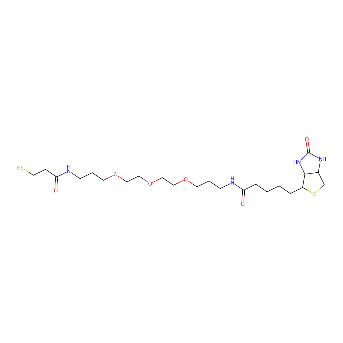 Biotin-PEG(3)-SH molecular structure, CAS 1208242-09-4