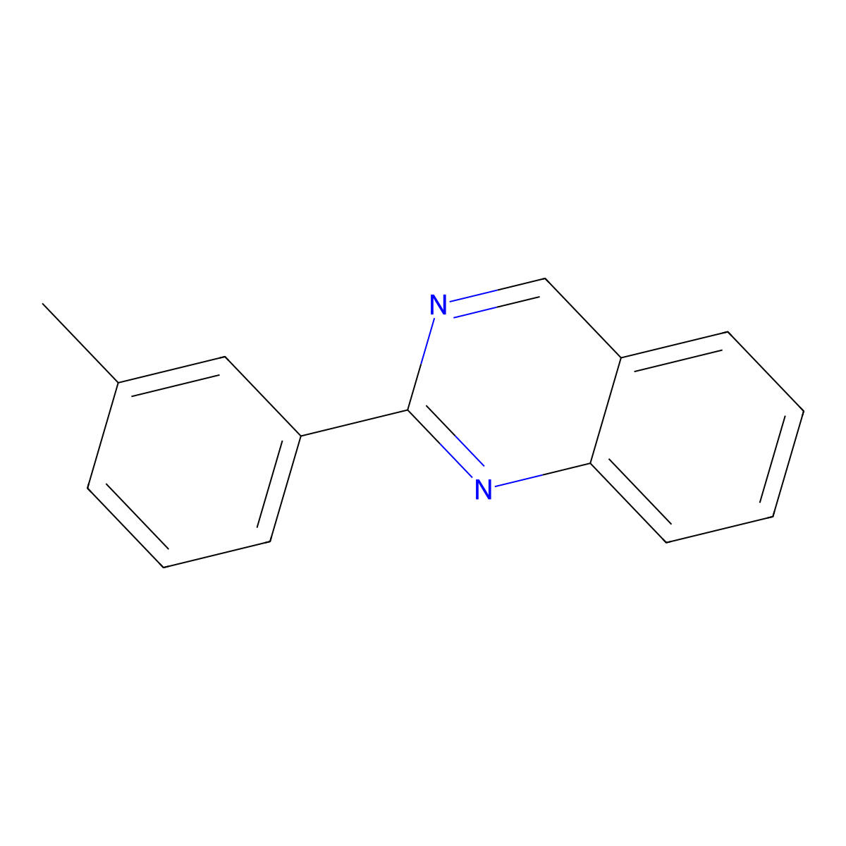 2-(M-Tolyl)quinazoline molecular structure, CAS 1208259-19-1
